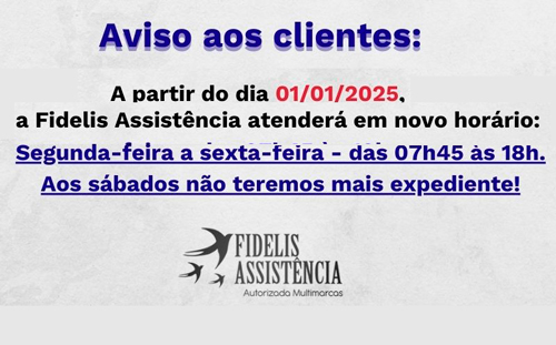 Horários Novos Fidelis